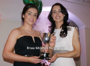 Intermediate Captain Maria Lynn receives the Intermediate championship Cup